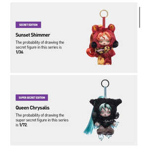 Nouveauté : Figurines en peluche MART SkullPanda X pour la série My Little, sous emballage scellé, dérivés d'animation, pour 7-12 ans - 6 pièces par lot - Product Image 2