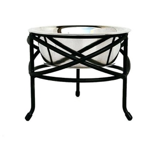 Comedero Redondo de Alta Calidad para Perros en Acero Inoxidable, Tazón para Comida de Mascotas con Soporte de Hierro a un Precio Accesible - Product Image 4