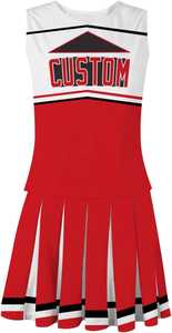 Uniformes de cheerleading de haute qualité, fabrication sur mesure, ensembles imprimés, sublimés, avec strass, confortables pour les filles, équipe sportive - Product Image 2