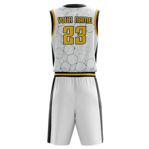 Nouvel uniforme de basket-ball pour hommes sur mesure respirant 100% Polyester Booster d'entraînement avec ensemble de Logo de nom sublimé - Product Image 2