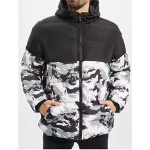 Chaquetas de hombre logotipo de marca personalizado chaqueta de hombre al por mayor impermeable a prueba de viento invierno cálido cremallera burbuja chaqueta de hombre - Product Image 1