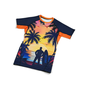 Camisas de compresión de manga corta de alta calidad para mujer, venta al por mayor, raglán en blanco, protector contra sarpullidos, función elástica personalizable con su logotipo - Product Image 1