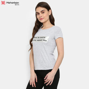 Wholesale Short Sleeve Cotton Blank <b>Women</b> <b>T</b> <b>Shirt</b>, High Quality Sustainable <b>Women</b> <b>T</b> <b>Shirt</b> Made In Pakistan - Product Image 2