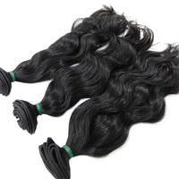 Lots de Cheveux Vierges Remy Ondulés Indonésiens de Luxe en Gros, Extensions à Double Trame, Cheveux Humains Bruts Non Traités, Cheveux Personnalisés
