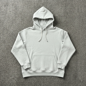 Sudaderas de Invierno de Alta Calidad para Hombre, 100% Algodón, Felpa, Corte Holgado, Color Sólido, Logotipo Bordado Personalizado, Teñido Liso - Product Image 5