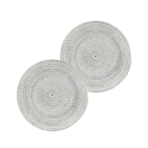 แผ่นรองจานหวายสานด้วยมือเพิ่มความสวยงามให้กับงานแต่งงานวันหยุดและงานเลี้ยงอาหารค่ำอย่างเป็นทางการ - Product Image 1