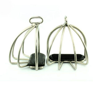 Estribos Profesionales para Caballos de Estilo Occidental, Estribos para Silla de Montar, Silla de Montar Occidental de Aluminio Grabado para Equitación - Product Image 2