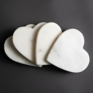 Posavasos de piedra de mármol blanco de lujo moderno, posavasos de piedra con forma hexagonal de buena calidad, venta al por mayor personalizada, gran oferta - Product Image 1
