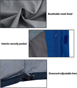 Chaqueta Impermeable de Montaña para Hombre, Cortavientos Ligero, Plegable, con Capucha, para Correr al Aire Libre, Senderismo, Chaqueta de Lluvia para Hombre - Product Image 6