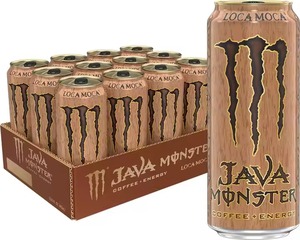Monster Energy Java Loca Moca Café sin azúcar + Bebida energética 15 onzas (paquete de 12) - Product Image 3