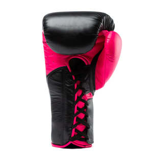 Gants de boxe Muay Thai professionnels en cuir et polyester respirant de haute qualité, logo personnalisé en gros, style élégant pour le sparring - Product Image 3