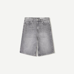 กางเกงขาสั้นผู้ชายผ้าฝ้ายฟอกสีแฟชั่นวินเทจลำลองคุณภาพสูงโลโก้ขนาดพลัสไซส์ระบายอากาศกลางเอวบริการ OEM - Product Image 4