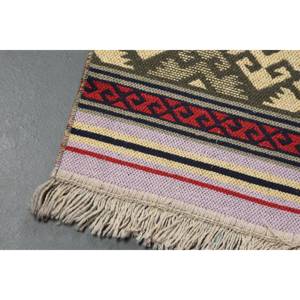 Vintage Turkish <b>Runner</b> Rug 2.6x8.1 ft, <b>Red</b> Solid Rug Wool - Product Image 3