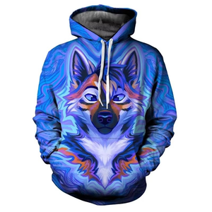 Sudadera con capucha Cool Cat Hip Hop para hombre, ropa de hombre, abrigo con capucha Harajuku Street Trend Y2k, bolsillo con cordón, sudadera de primavera 2025 para hombre - Product Image 3