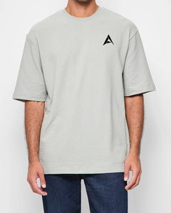 Camiseta de tela Premium de algodón suave 100% de gran tamaño para hombre con estilo de aspecto moderno con logotipo personalizado e impresión Digital - Product Image 1