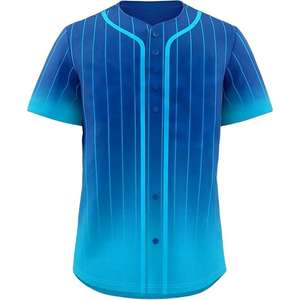 Maillot de baseball personnalisé 100 % polyester respirant sublimation manches courtes unisexe service OEM 2026 - Product Image 3