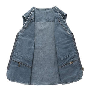 Chaleco Safari Vaquero Casual para Hombre, Color Sólido, Secado Rápido, Ecológico, Transpirable, Antiencogimiento, Antiarrugas, Prenda Exterior de Otoño con Bolsillos - Product Image 6