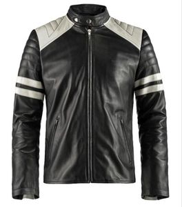 Veste pour homme Nouveau style Veste décontractée d'hiver respirante de haute qualité zippée pour homme 100% Cuir véritable OEM Vente en gros 2024 - Product Image 1
