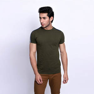 T-shirt unisexe personnalisé 100% en coton de qualité supérieure respirant à col rond et col montant pour l'impression de logo pour hommes - Product Image 6