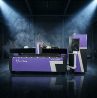 Machine de découpe laser à fibre CNC industrielle avec puissance optionnelle pour acier inoxydable, aluminium, laiton, cuivre et tôles métalliques