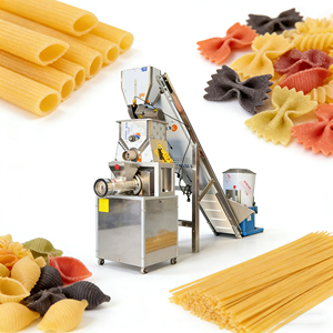 Línea de Producción de Pasta Completa de 100-150 kg/h, Precio de Fábrica, Máquina Automática para Hacer Macarrones HJ-BK100 - Product Image 1