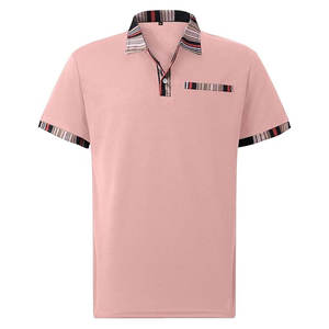 เสื้อโปโลผ้าฝ้ายไซส์ใหญ่พิเศษแห้งเร็วและระบายอากาศได้ดีลายสก๊อตลำลอง - Product Image 5