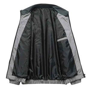 Custom Embroidery Zipper Streetwear Hip Hop Jackets 2025 Contrast Color Stitching Casual Drop Shoulder Baseball Design Winter - Product Image 4