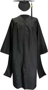 Ensemble de robe de graduation pour garçons et filles, chapeau et robe, vêtements de graduation pour enfants, tout-petits, école, robe de graduation de maternelle - Product Image 3