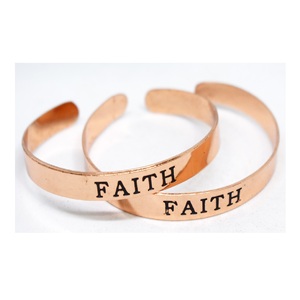 2026 February Trendy Adjustable Open Cooper Customized Name Bracelets for Her Healing Handmade Bracelet Made of <b>Copper</b> - Product Image 5