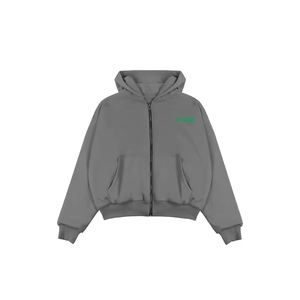 Survêtement unisexe pour hommes, design personnalisé, streetwear, sweat à capuche zippé, cordon de serrage, collection hiver épaisse, OEM, bon prix - Product Image 2