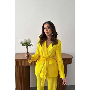 Conjunto Brillante de Chaqueta y Pantalones con Cinturón Neón - Neón - Product Image 3
