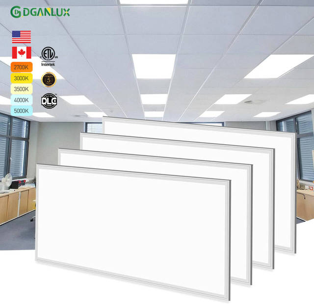 2x4ft 3CCT 5CCT 600x1200MM Modern Commercial Recessed LED Panel Light with IP44 DLC Premium 5-Year Warranty for Office & Home