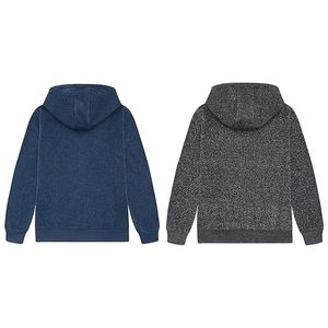 Sweat à capuche brodé pour enfants en gros en vrac Logo personnalisé en coton biologique fermeture éclair unisexe garçons filles Streetwear décontracté surdimensionné - Product Image 4