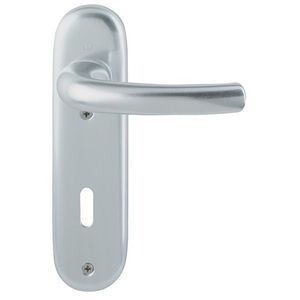 Ensemble de garnitures courtes en aluminium Tky 1710/273KP F1 OB avec poignée à levier arrondie pour tringles à rideaux, rails et accessoires HOPPE - Product Image 1