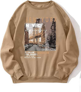 Unisex Sweatshirt Letter Graphic Sweatshirt Casual Crew Neck Sweatshirt Long Sleeve Pullovers Top - Product Image 1