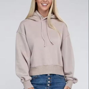 Sweat-shirt à capuche Build Your Brand Sweat à capuche surdimensionné organique pour femme (Dusk Rose) Robe à capuche surdimensionnée en frêne - Product Image 1