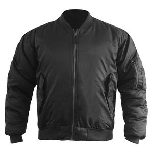 Venta al por mayor de chaquetas de los hombres OEM logotipo personalizado de manga larga chaqueta de bombardero de los hombres chaquetas de béisbol con MATERIAL PERSONALIZADO en varios colores - Product Image 2