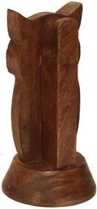 Présentoir de support de lunettes en forme de nez en bois fait à la main - Product Image 3