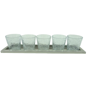 Nouveau ensemble décoratif de 2 bougeoir en verre et métal couleur Bronze support de pilier de bougie de taille moyenne pour la décoration de noël à la main - Product Image 6