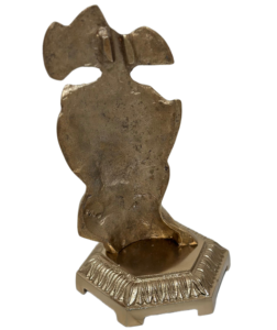 Escultura Moderna de Arte Facial Abstracto Hecha a Mano 'El Silencio es Oro' de Metal Fundido de Aluminio Decoración Antigua para el Hogar de Metal para Cumpleaños - Product Image 3