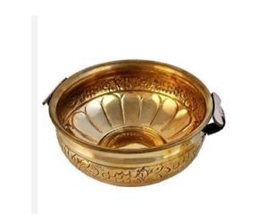 Bol plaqué cuivre Urli forme ronde décoration usage domestique fantaisie bas prix vente à la main en gros indien métal Urli bol - Product Image 2