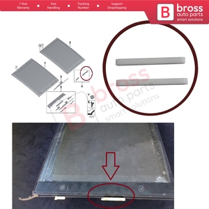 ชุดรางม่านหลังคาซันรูฟ BSR547 2 ชิ้น สำหรับรุ่น 3 E91 5 E61 X3 E83 X5 E53 E70 Cullinan RR31 5413715568 - Product Image 5