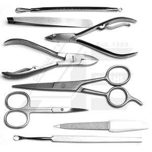 HOT SELL 2026 SET of 8 MANICURE PEDICURE <b>NAIL</b> CARE FACIAL CARE EAR CLEANER LA ELAHI OEM ODM WITH LEATHER CASE - Product Image 2