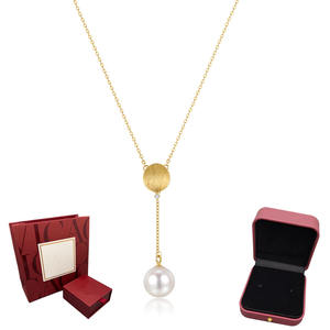 OEM/ODM Vintage PT950 Collier de perles d'eau douce naturelles 3-10MM Colliers à pendentifs fins pour femmes Bijoux en cristal - Product Image 1