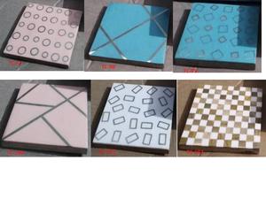 Dessous de verre en os naturel pour la décoration de table Ensemble de dessous de verre en incrustation d'os pour le thé et le café Design carré unique - Product Image 5