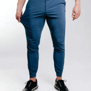 Pantalones de chándal de poliéster de alta calidad, logotipo personalizado, estiramiento de 4 vías, secado rápido, ajustados, Jogger, pantalones de Golf, Pantalones rectos - Product Image 3