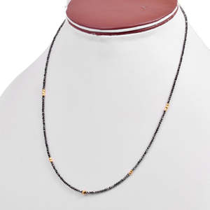 Collier en diamant noir AAA+ 1,6-2 mm - Product Image 4