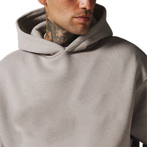 Nueva llegada mejor diseño material suave Hombres Caída hombro Sudaderas con capucha Sostenible Transpirable precio barato Hombres Caída hombro Sudaderas con capucha - Product Image 4