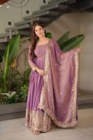 Robe Anarkali moderne à taille naturelle, mini, décontractée, d'été, de haute qualité, pour femmes, traditionnelle indienne-pakistanaise, entièrement cousue