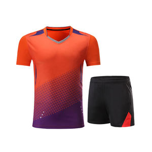 Camisetas deportivas personalizadas para tenis de mesa para hombre y mujer, pantalones cortos de poliéster sublimado, ropa de tenis transpirable, uniformes de Bádminton - Product Image 6